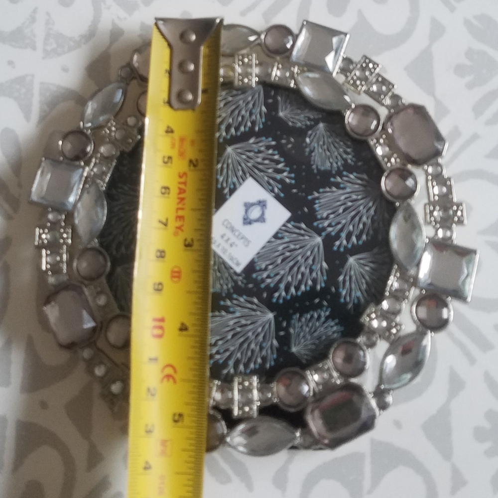 Picture Photo Frame With Chunky Clear Rhinestones - Picture 10 of 10